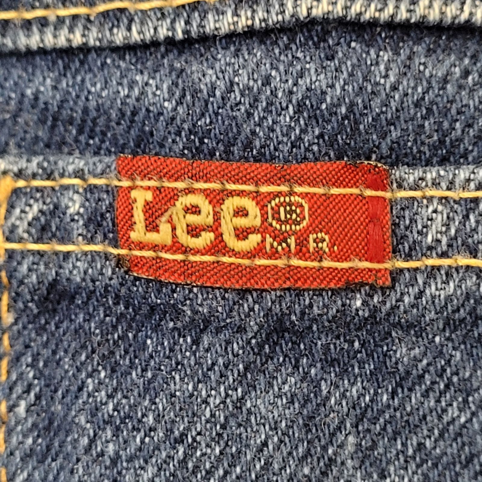 Lee Vintage 70s LEE Whiskered Jeans 35x28 Dark-Wash Talon-Zip Size US 35 - 4 Thumbnail