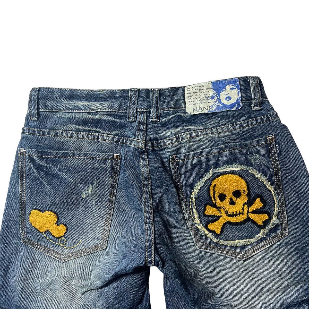 Japanese Brand × Vintage Nana Distressed Skull Short Size US 30 / EU 46 - 9 Thumbnail