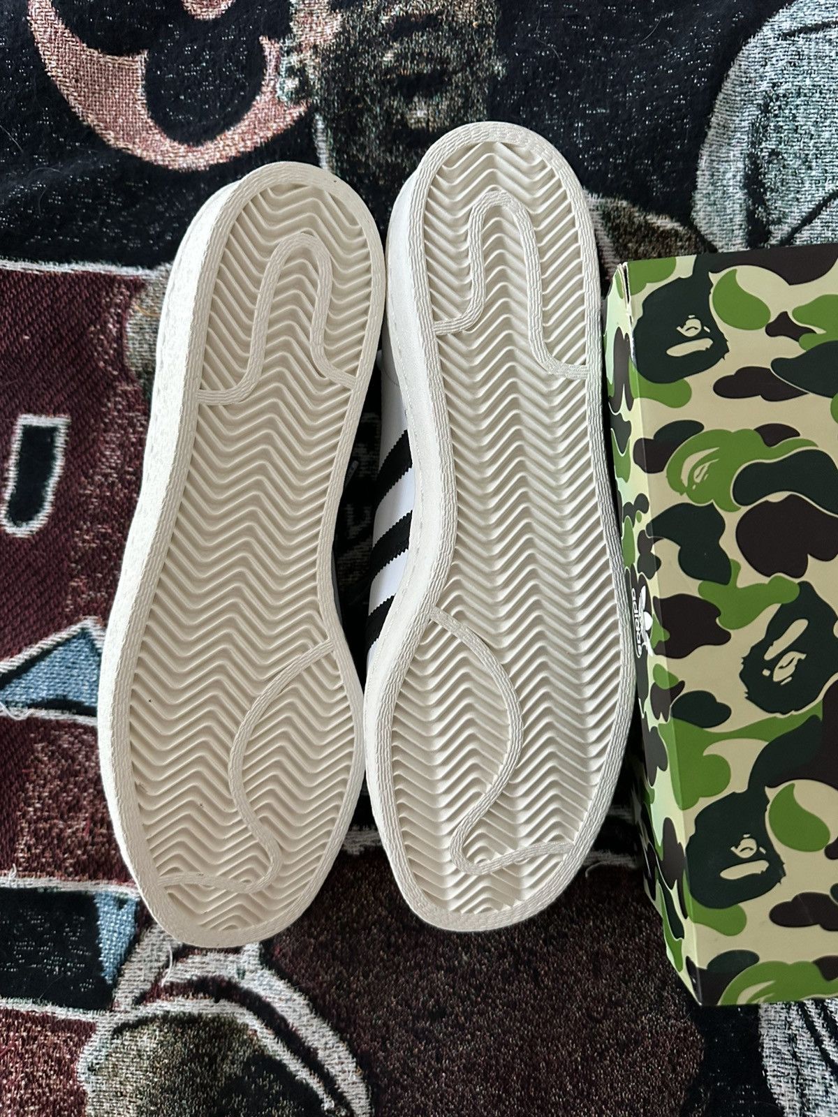Adidas × Bape Bape x Adidas Superstar 80s Size US 11 / EU 44 - 6 Thumbnail