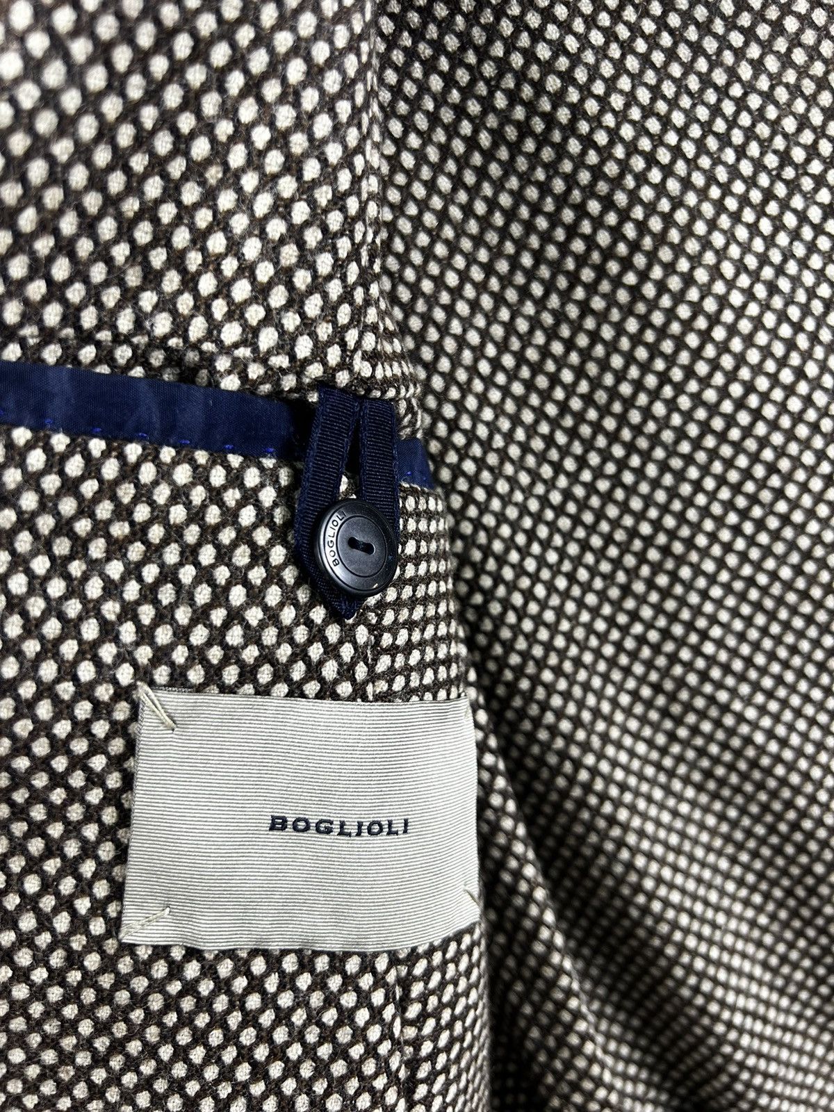 Boglioli 🔥RARE🔥 BOGLIOLI ITALY RETFORD WOOL ABSTRACT HEAVY JACKET Size US S / EU 44-46 / 1 - 8 Thumbnail
