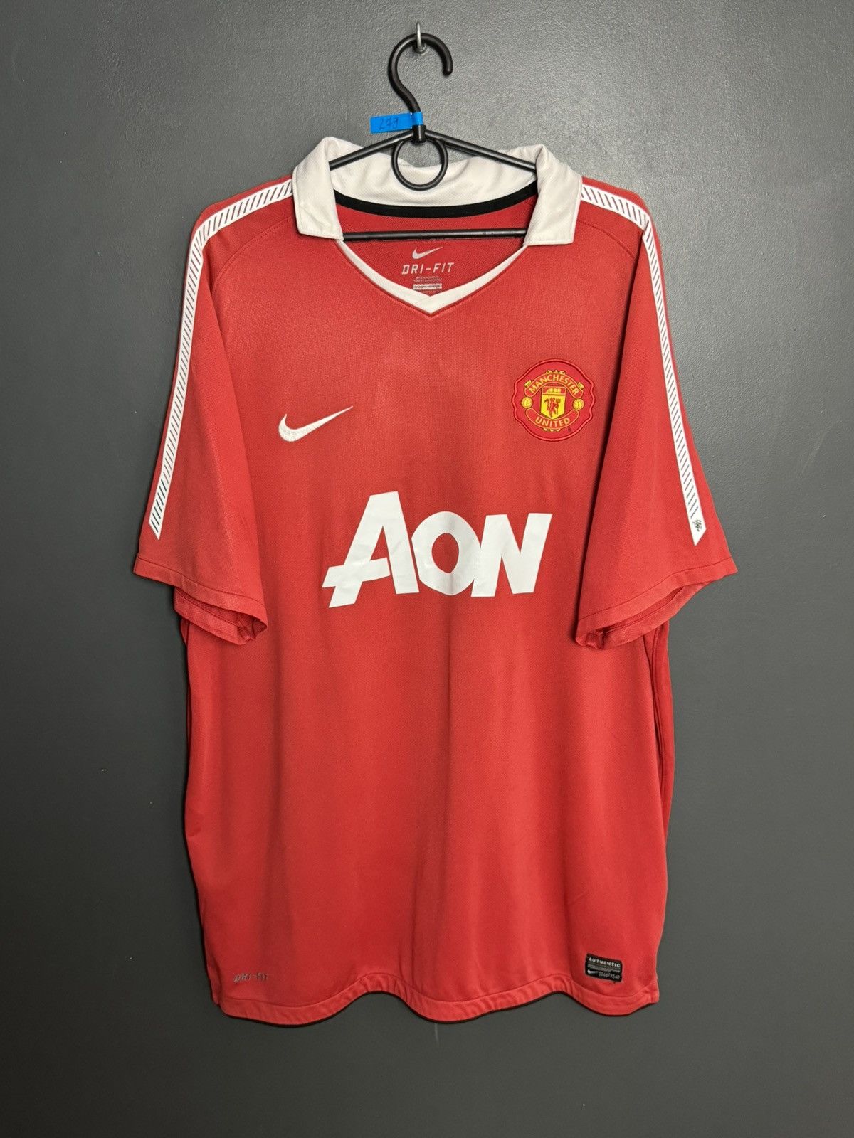 Nike faded Manchester United 10/11 Home Macheda Football Jersey Size US XL / EU 56 / 4 - 2 Thumbnail