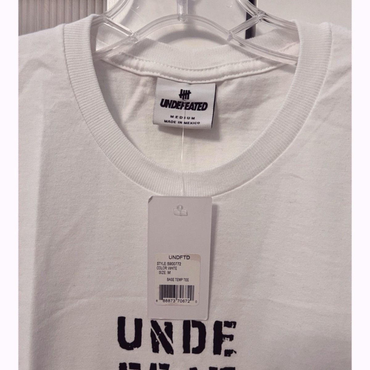 Undefeated NWT Undefeated White Men's T-Shirt Graphic Base Temp Tee Size US M / EU 48-50 / 2 - 2 Thumbnail