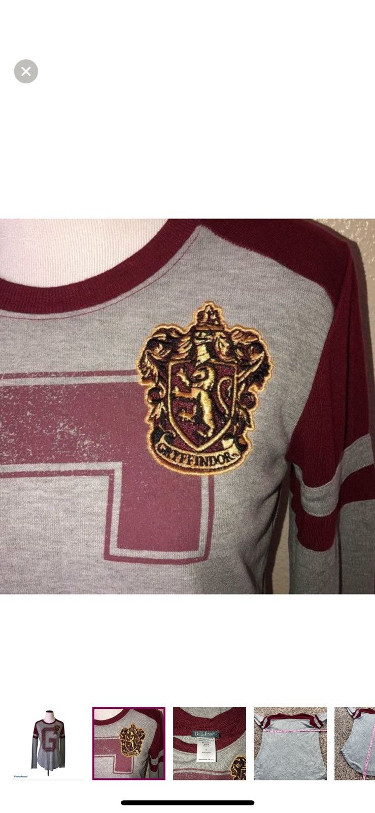 Warner Bros Warner bros Harry Potter small gryffindor long sleeved tee Size S / US 4 / IT 40 - 5 Thumbnail