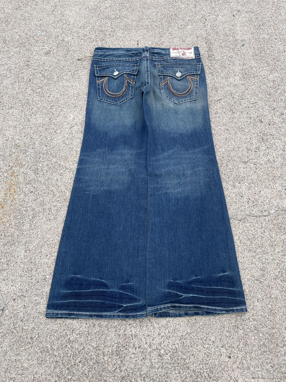 True Religion True Religion Rainbow Bills Super Flared Jeans Size US 38 / EU 54 - 1 Thumbnail