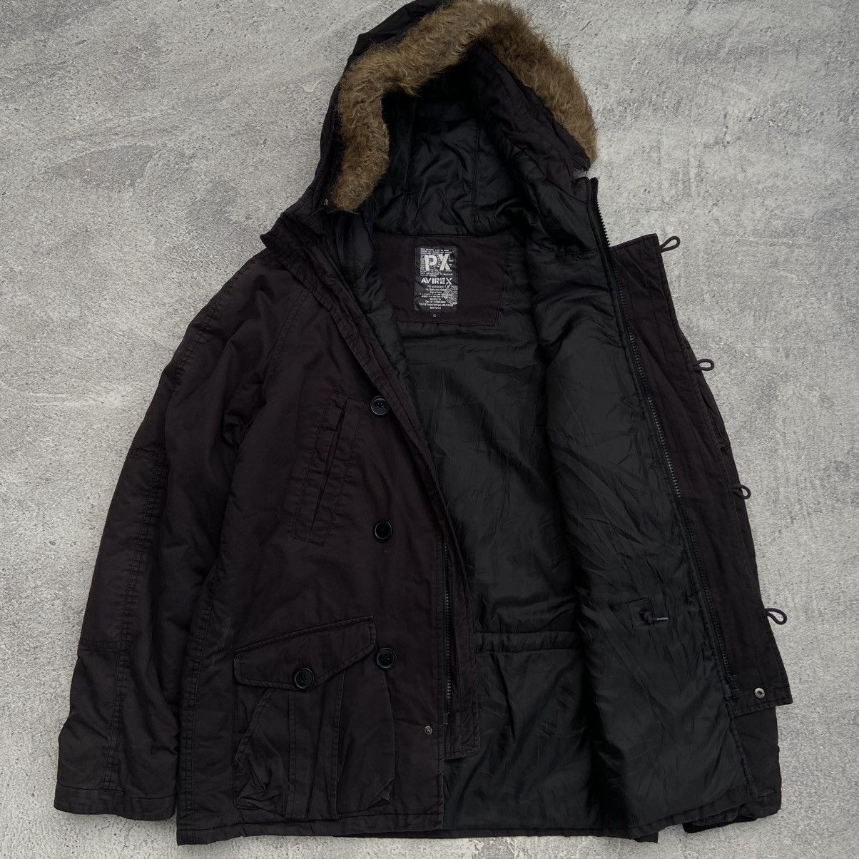 Avirex 2000s Avirex PX - Vkei Style Fur Parka Jacket Size US XL / EU 56 / 4 - 3 Thumbnail