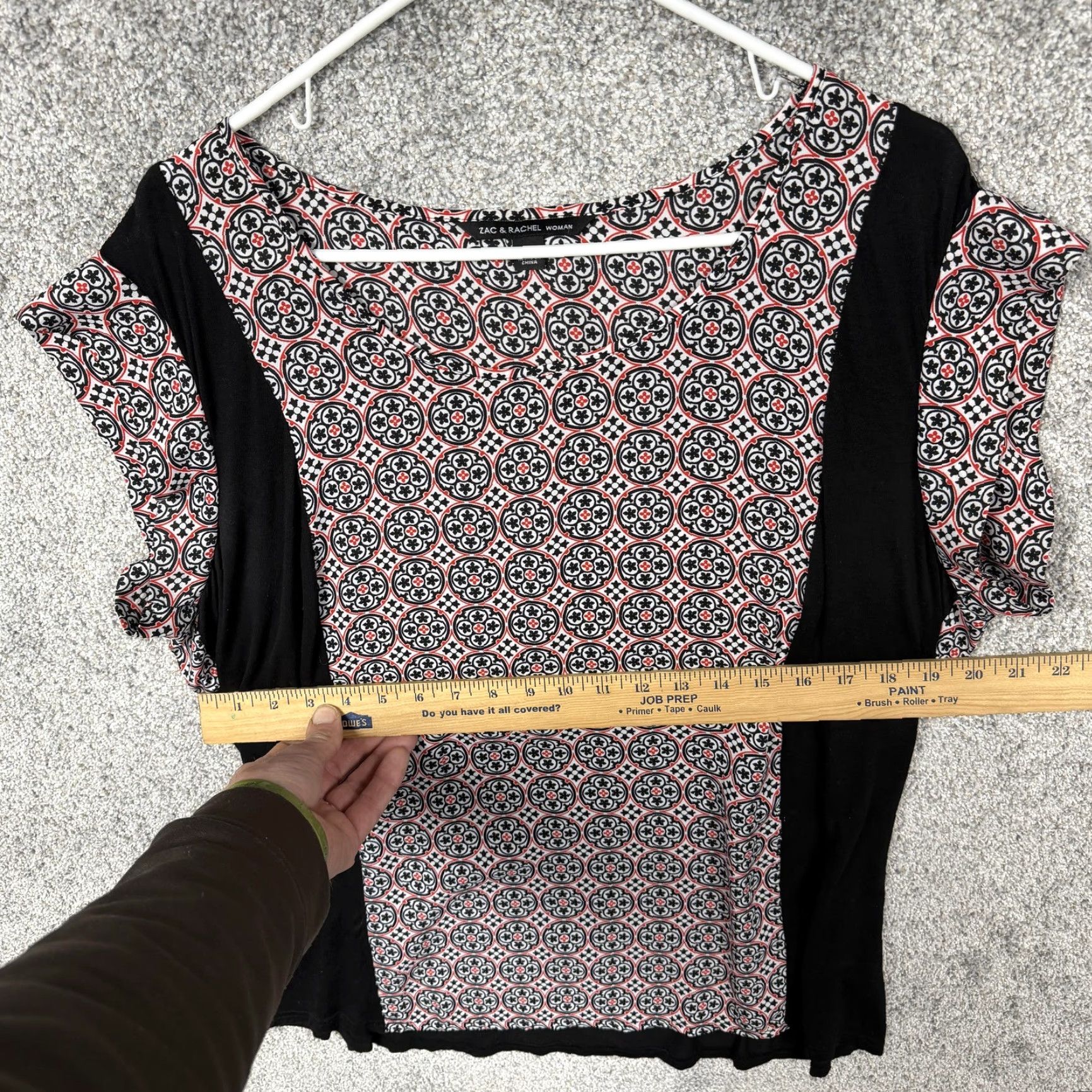 Vintage Zac & Rachel Bleeker McDougal Blouse Lot Womens 1X Geometric Boho Crochet Tops - Plus Size Knit Shine Casual Pullover Scoop Neck Set of 3 Size XL / US 12-14 / IT 48-50 - 4 Thumbnail