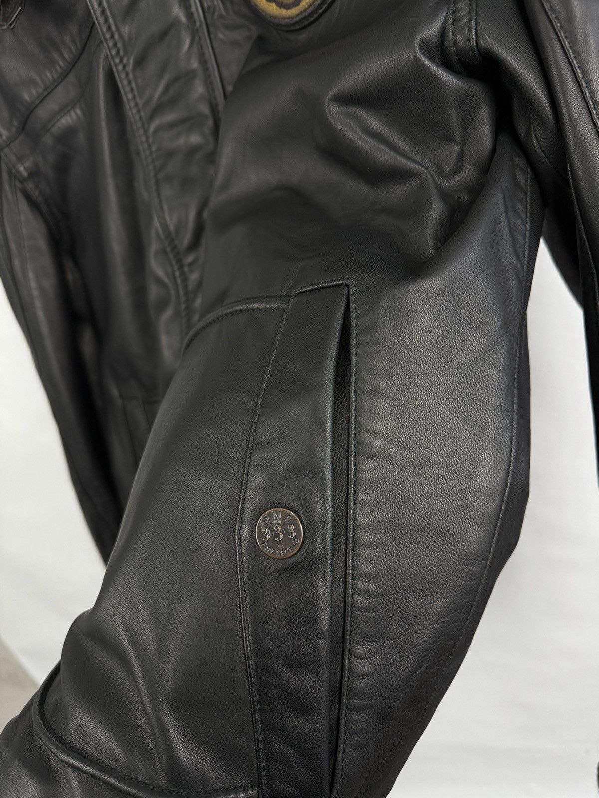 Genuine Leather 🇺🇸 PME Legend A-28 Hudson Lockheed Sheep Leather Bomber Jacke Size US S / EU 44-46 / 1 - 18 Thumbnail