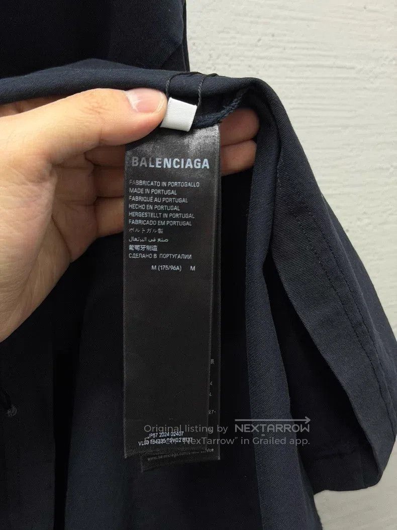 Balenciaga Balenciaga Black tape letter short-sleeve T-shirt Size US M / EU 48-50 / 2 - 7 Thumbnail