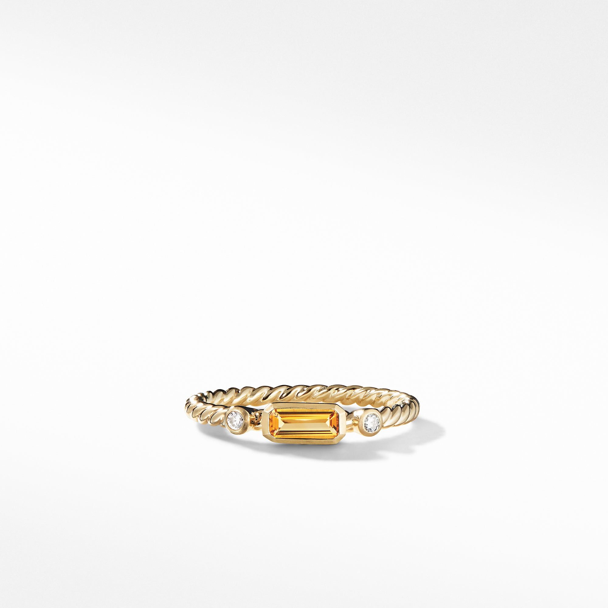 David Yurman o1w1db11025 R13715D / Size 6 / Stack Ring in Golden Size ONE SIZE - 4 Thumbnail