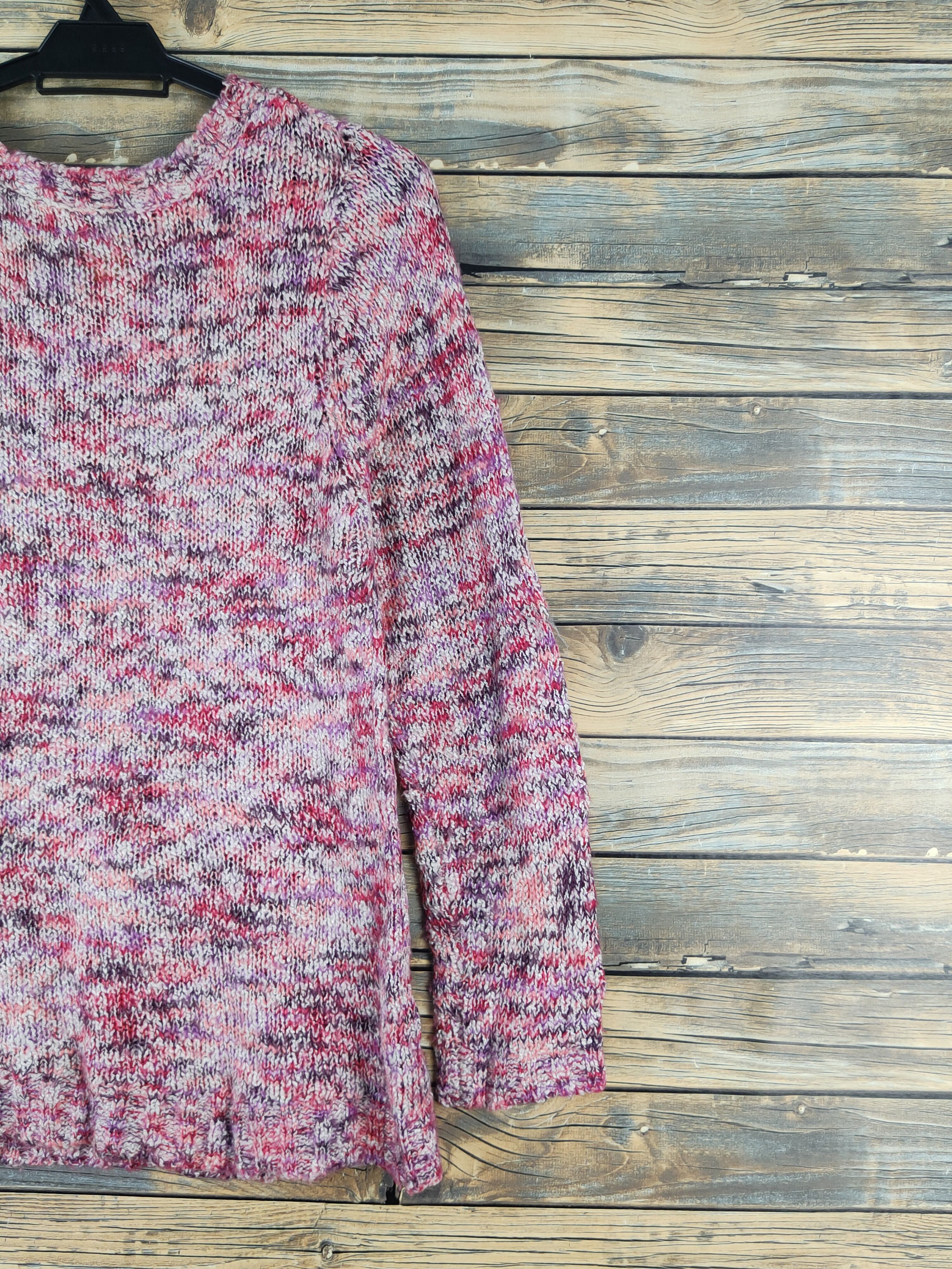 Japanese Brand × Vintage Navy Natural Red Purple Knitwear Sweatshirts #W1260 Size M / US 6-8 / IT 42-44 - 9 Thumbnail