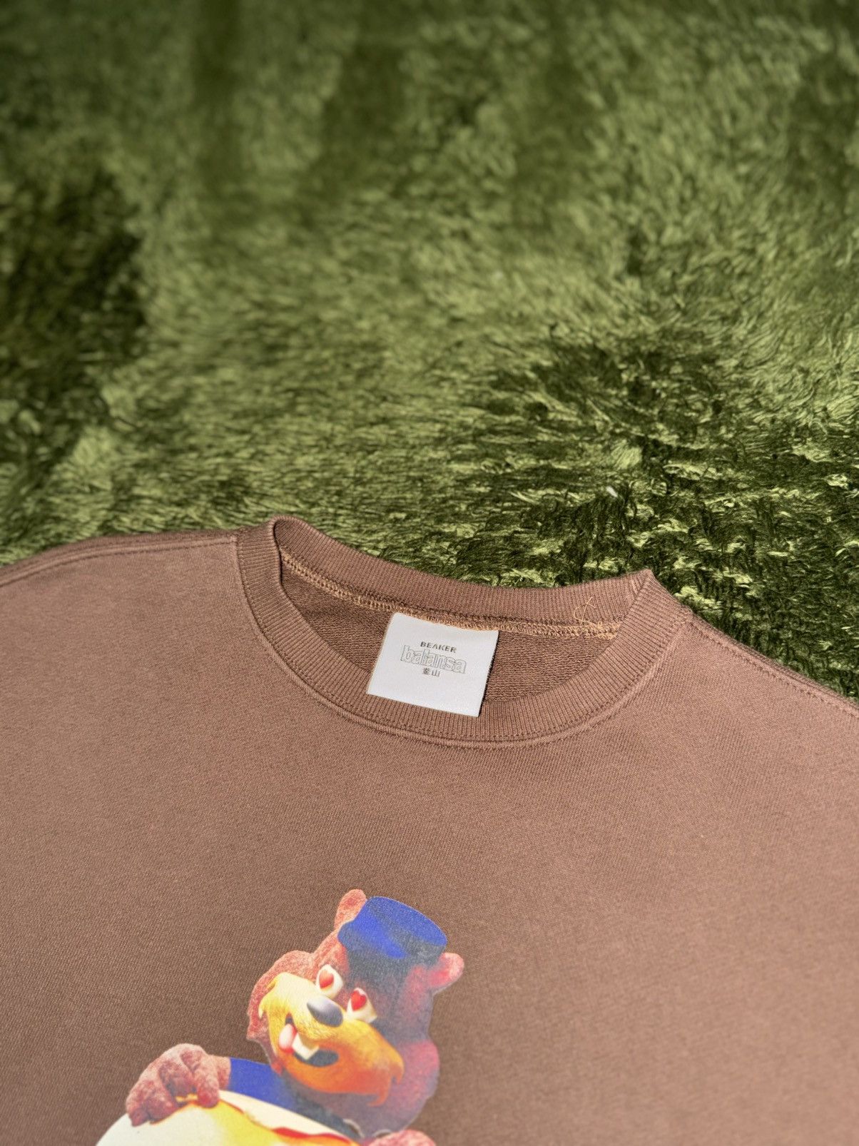 Japanese Brand [S] BALANSA x BEAKER Collaboration Sweatshirt Brown Size US S / EU 44-46 / 1 - 3 Thumbnail
