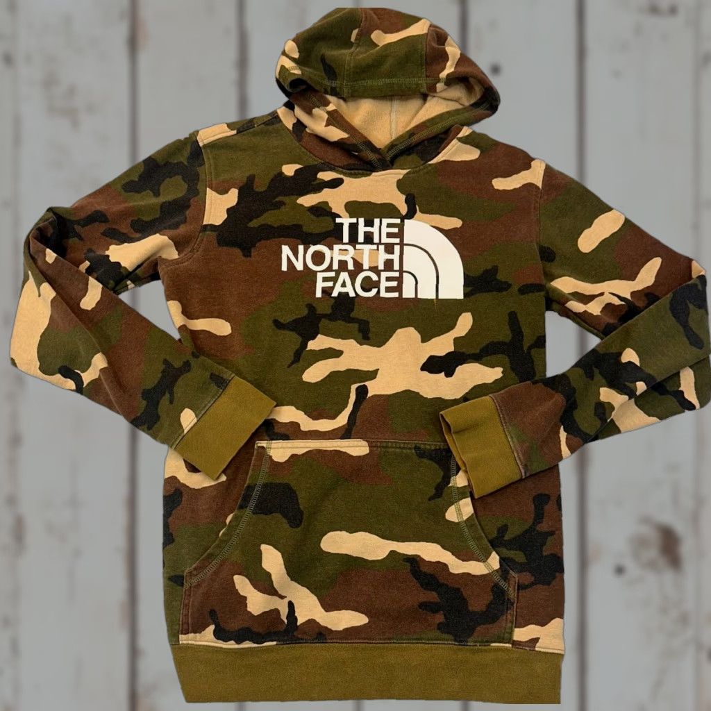 The North Face The North Face Hoodie Boys XL Red Logo Spell Out Graphic Print Lined Pullover - Teens, Regular Fit, Fleece, Hooded, Pockets, Long Sleeve Size US XL / EU 56 / 4 - 1 Thumbnail