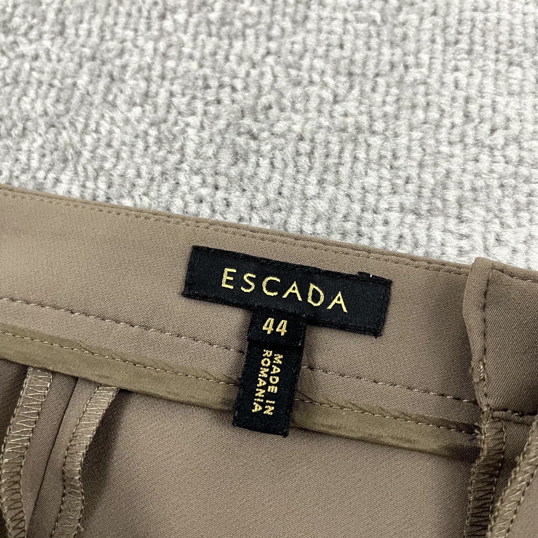 Escada Escada Pants Women Sz 44 38x31.5 Tobacco Brown Wide Leg Office Business Casual Size 30" / US 8 / IT 44 - 2 Thumbnail