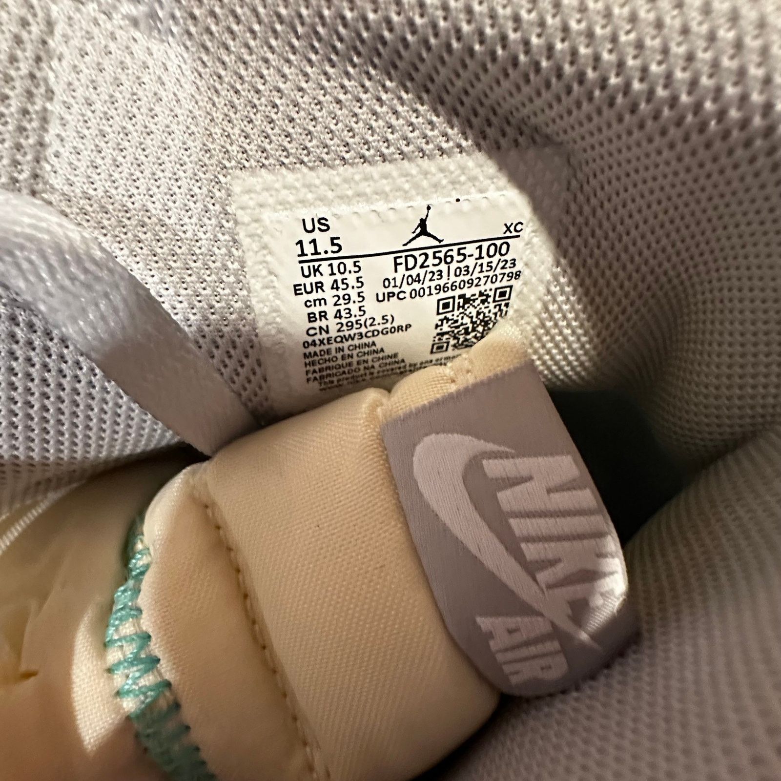 Jordan Brand × Union LA Jordan 1 Retro High OG SP Union LA Bephies Summer of ‘96 Size US 11.5 / EU 44-45 - 7 Thumbnail