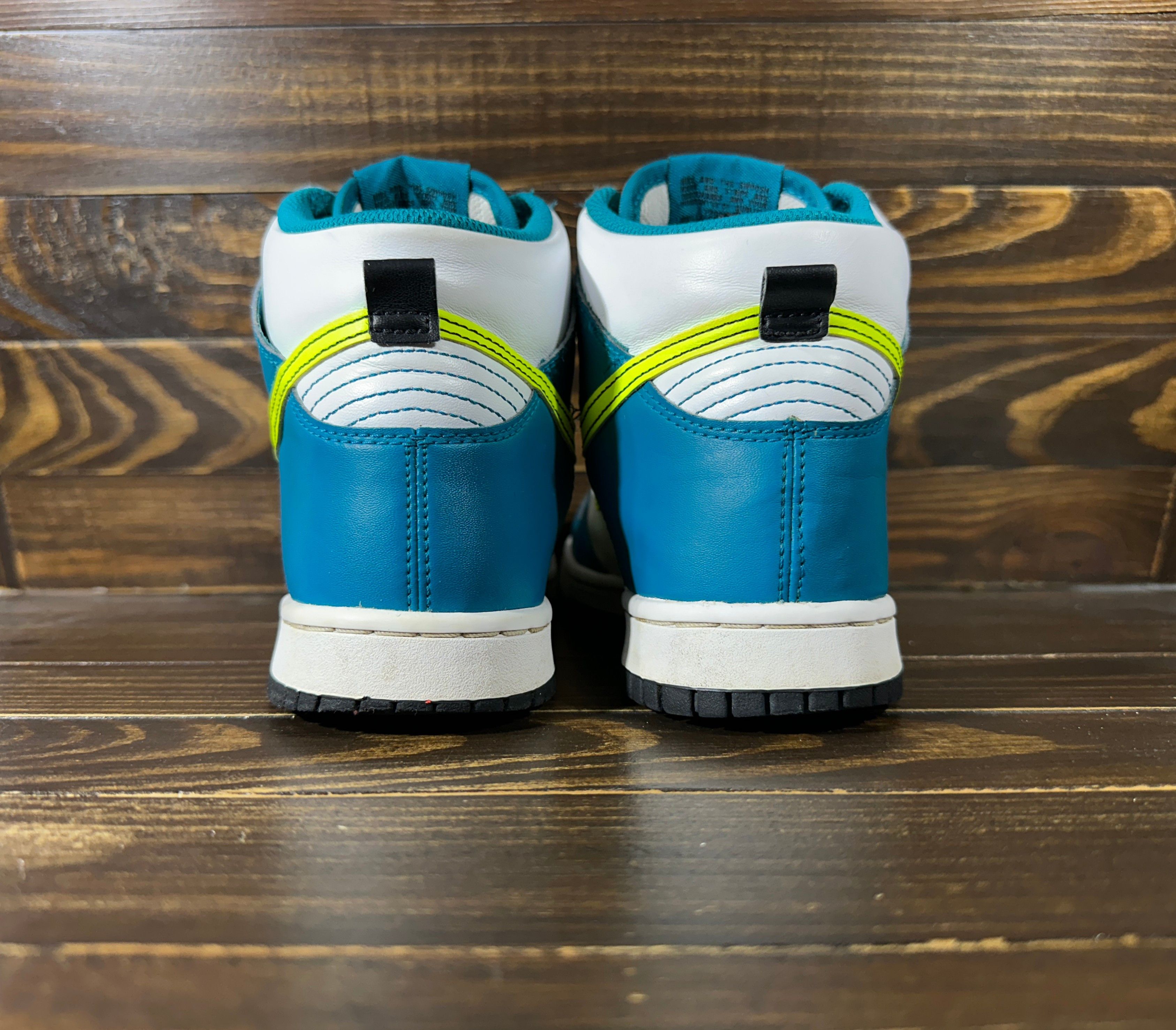 Nike Nike Dunk High Bright Spruce Volt Kids Sneakers Casual Sport Size US 6 / EU 39 - 6 Thumbnail