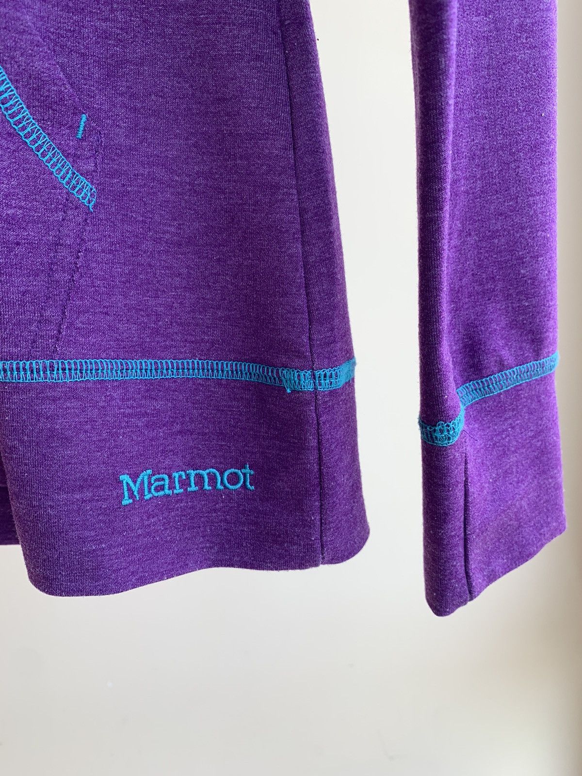 Marmot Marmot V-Neck Lightweight Polyester Tencel Hoodie Size XS / US 0-2 / IT 36-38 - 6 Thumbnail