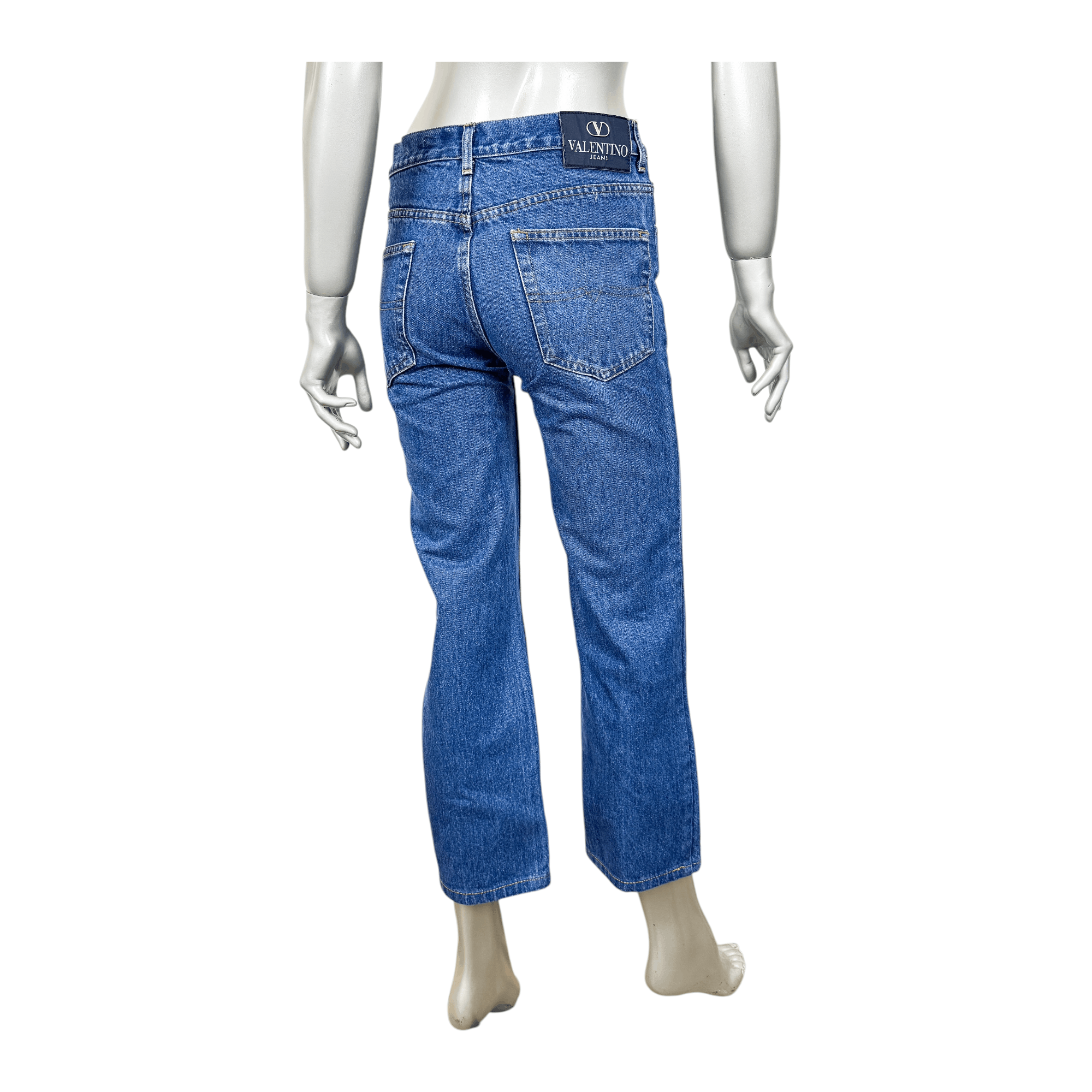 Valentino × Vintage Vintage Valentino Women's Crop Jeans Size 28" / US 6 / IT 42 - 4 Thumbnail