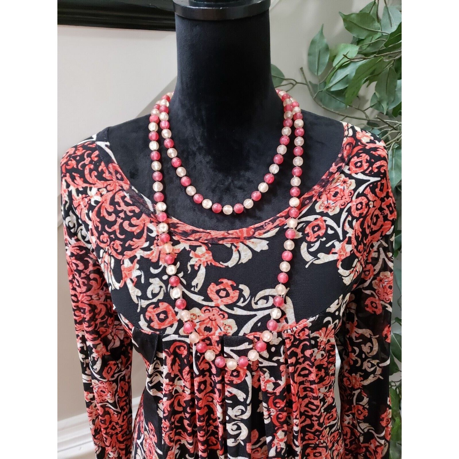 Other Womens Polyester Long Sleeve Knee Length Dress Size Medium Size M / US 6-8 / IT 42-44 - 2 Thumbnail