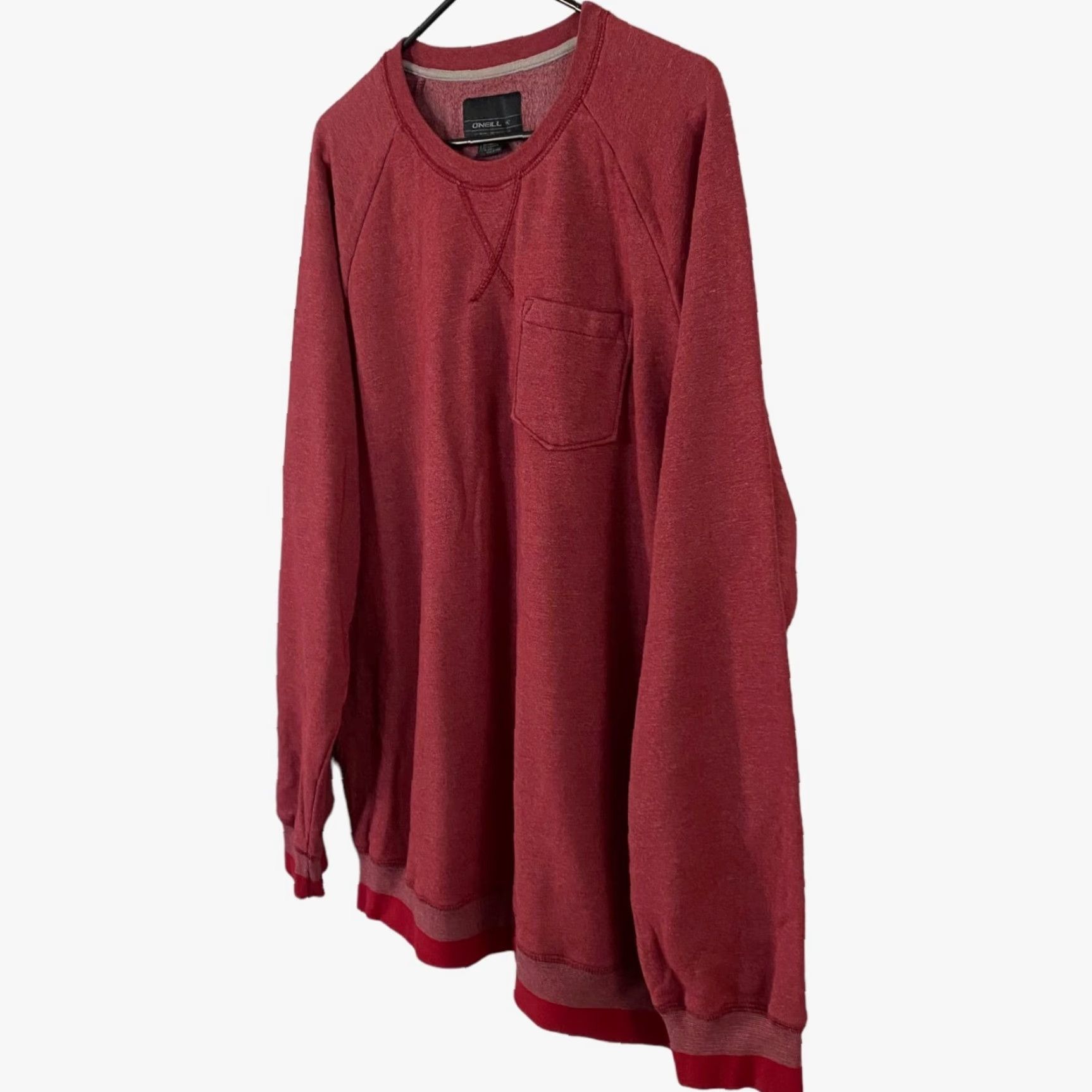 O'Neill O'Neill Sweatshirt Crewneck Long Sleeve Pocket Pullover Red Men XXL Size 2XL Pullover Sweatshirt Cotton Blend Pockets Mens Size US XXL / EU 58 / 5 - 2 Thumbnail