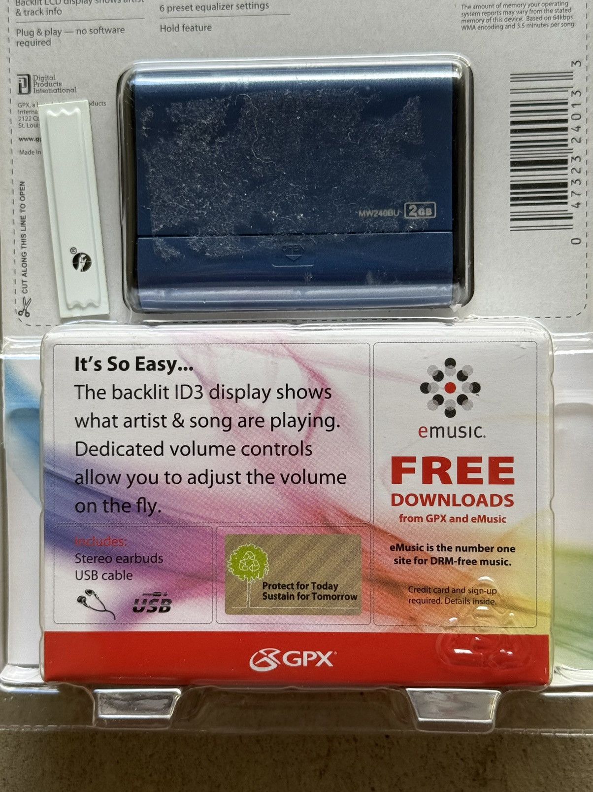 Vintage Y2K Vintage Portable MP3 Player Digital Audio Player Sealed Size ONE SIZE - 6 Thumbnail