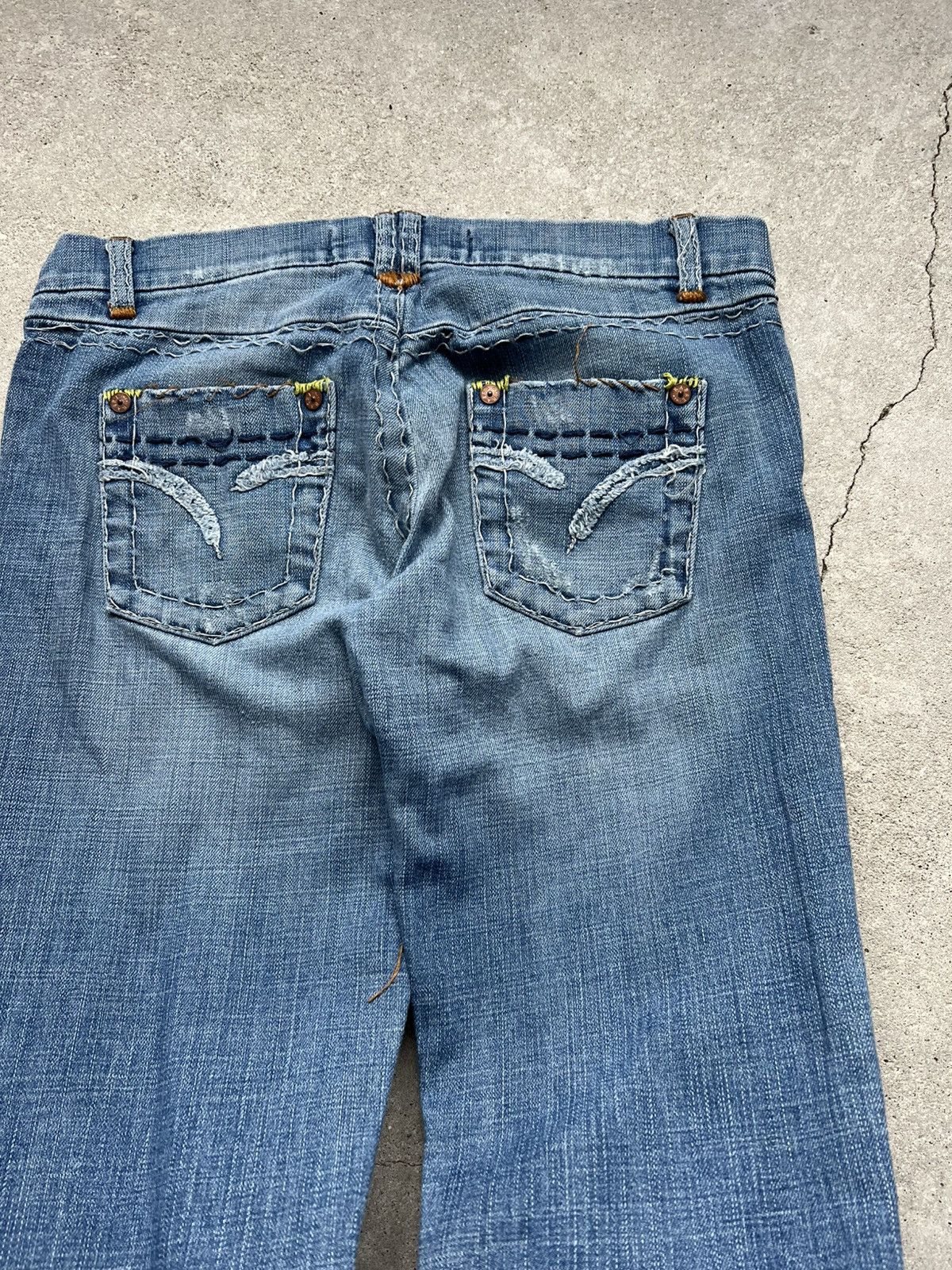 Hysteric Glamour × If Six Was Nine × Le Grande Bleu (L.G.B.) Rare Flared IfSixWasNine Junya LGB vintage jeans Size 29" - 4 Thumbnail