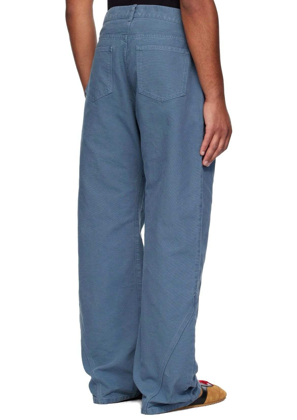 JW Anderson JW ANDERSON Blue Twisted Workwear Trousers Size US 34 / EU 50 - 2 Thumbnail