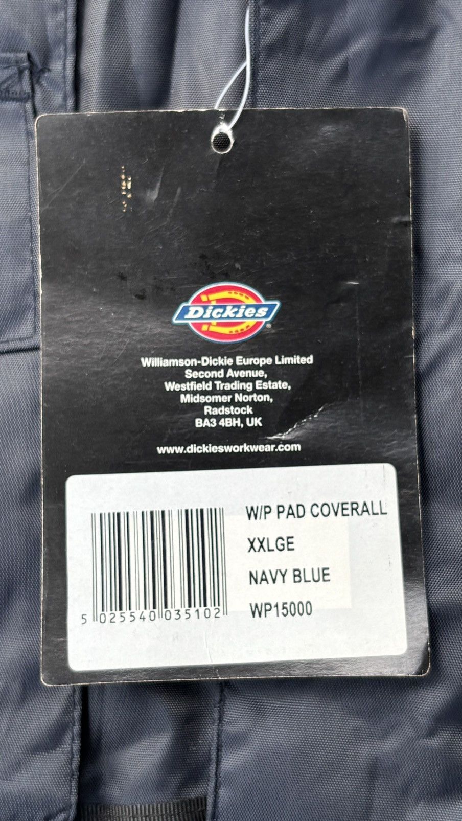 Dickies Dickies W/P Pad Coverall Navy Blue (Reflective) Size US XXL / EU 58 / 5 - 6 Thumbnail