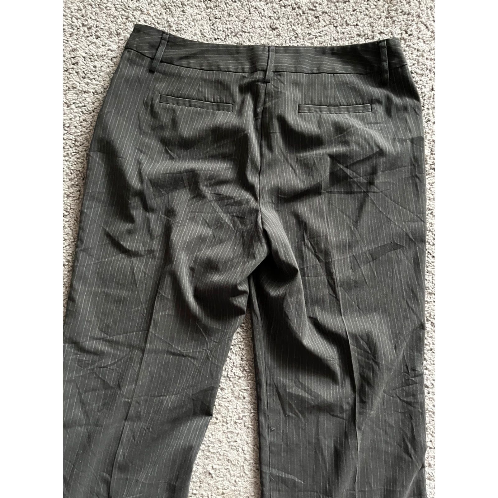 Van Heusen Van Heusen Studio Women's Modern Fit Pants Black Striped Size 12S Petites Size 34" / US 12 / IT 48 - 4 Thumbnail