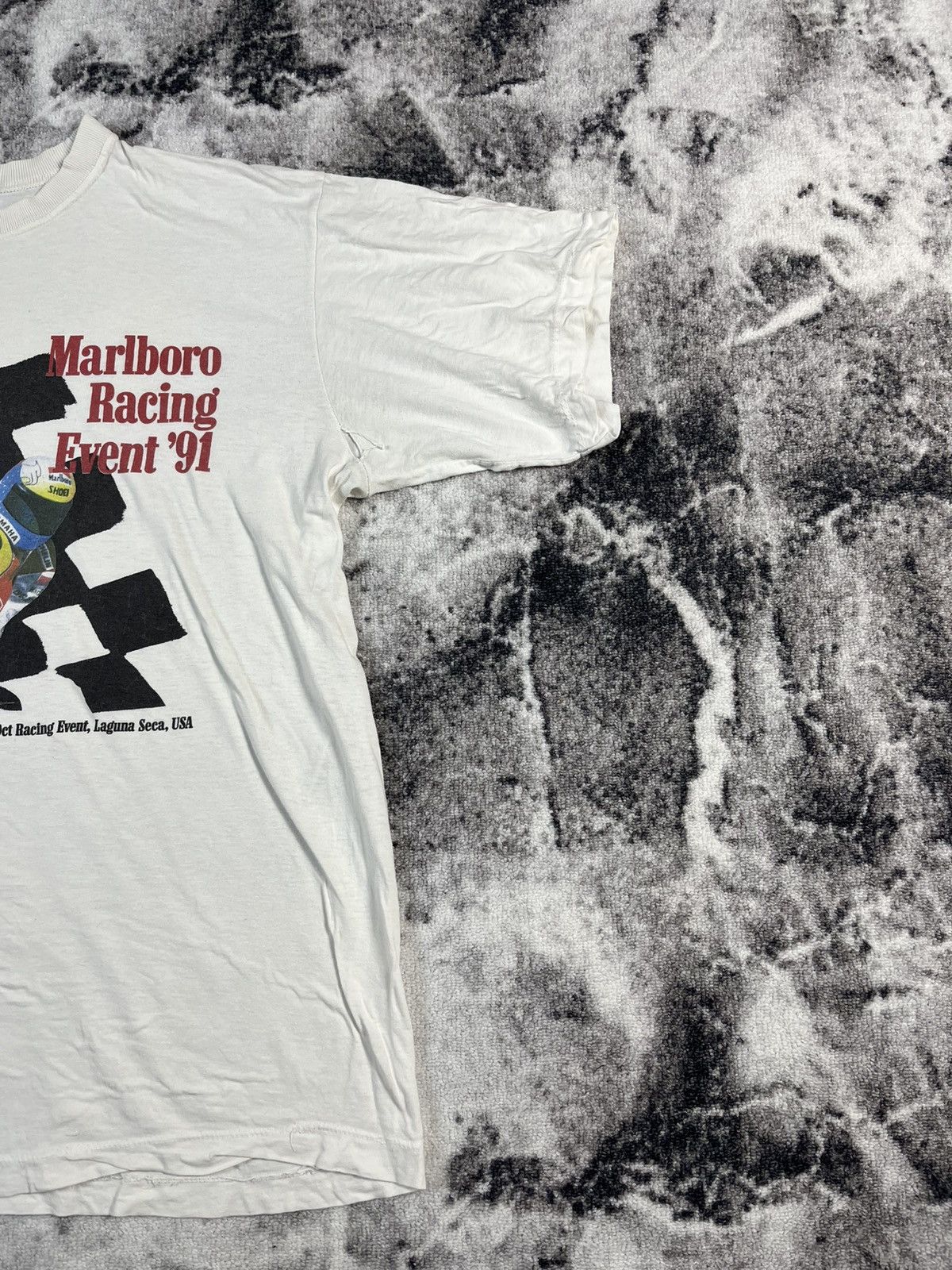 Marlboro Vintage Marlboro Racing Event 91 Moto Tee Size US XL / EU 56 / 4 - 3 Thumbnail