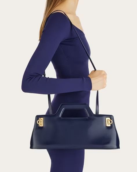 Salvatore Ferragamo o1y0426 Size : OS / Handbag in Dark Purple Size ONE SIZE - 4 Thumbnail