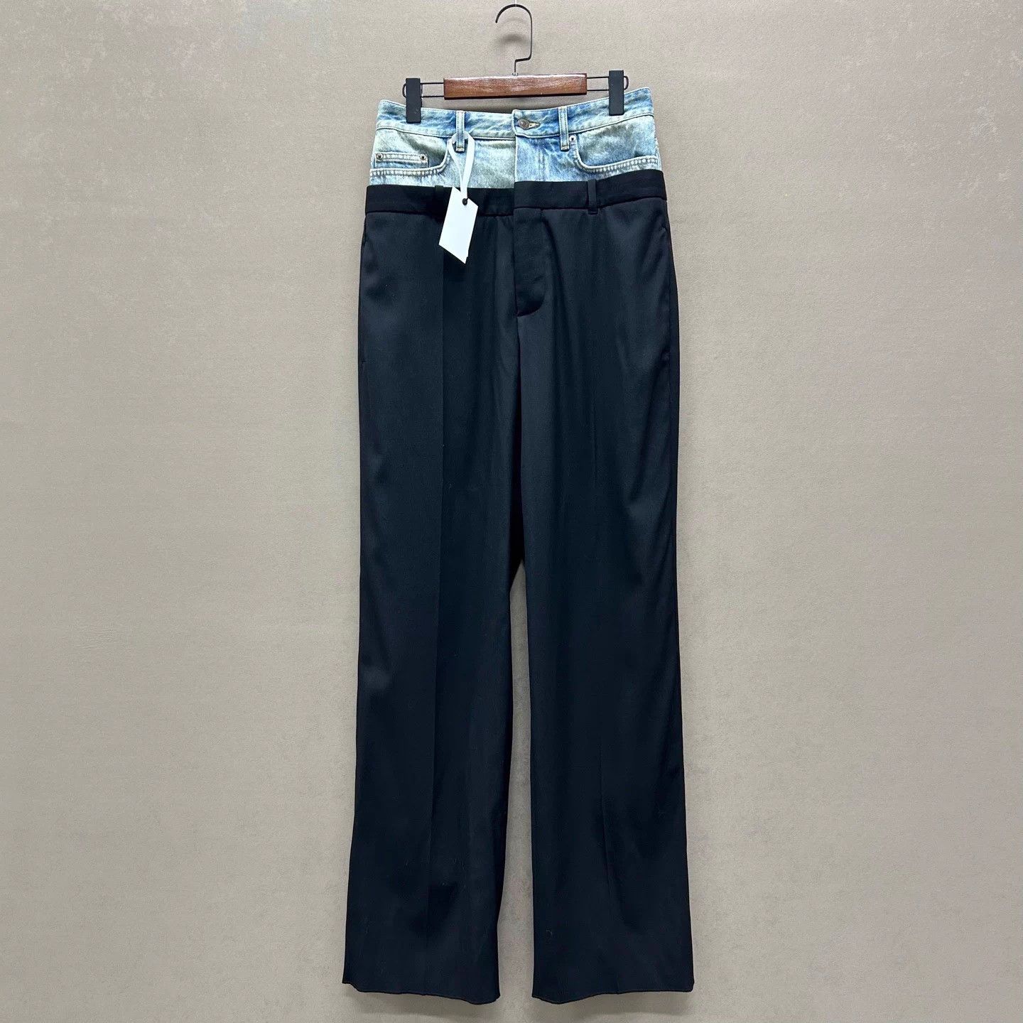 Balenciaga Balenciaga Double Waistband Wool Pants Size S Size US 30 / EU 46 - 1 Thumbnail