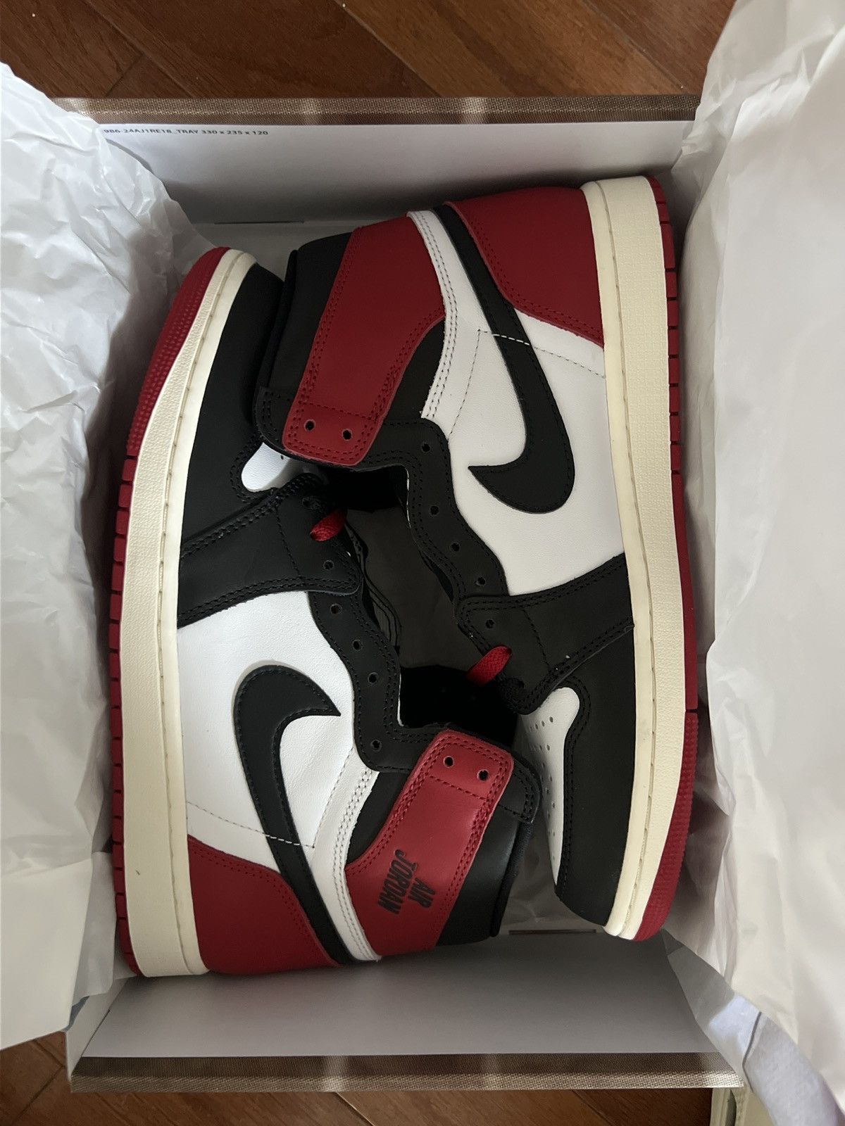 Jordan Brand × Nike Black toe 1 Size US 10.5 / EU 43-44 - 2 Thumbnail