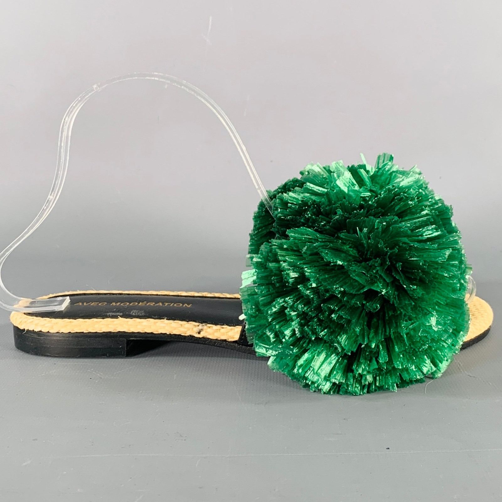 Other AVEC MODERATION "Bora Bora" Green Slip On Sandals Size US 6 / IT 36 - 2 Thumbnail