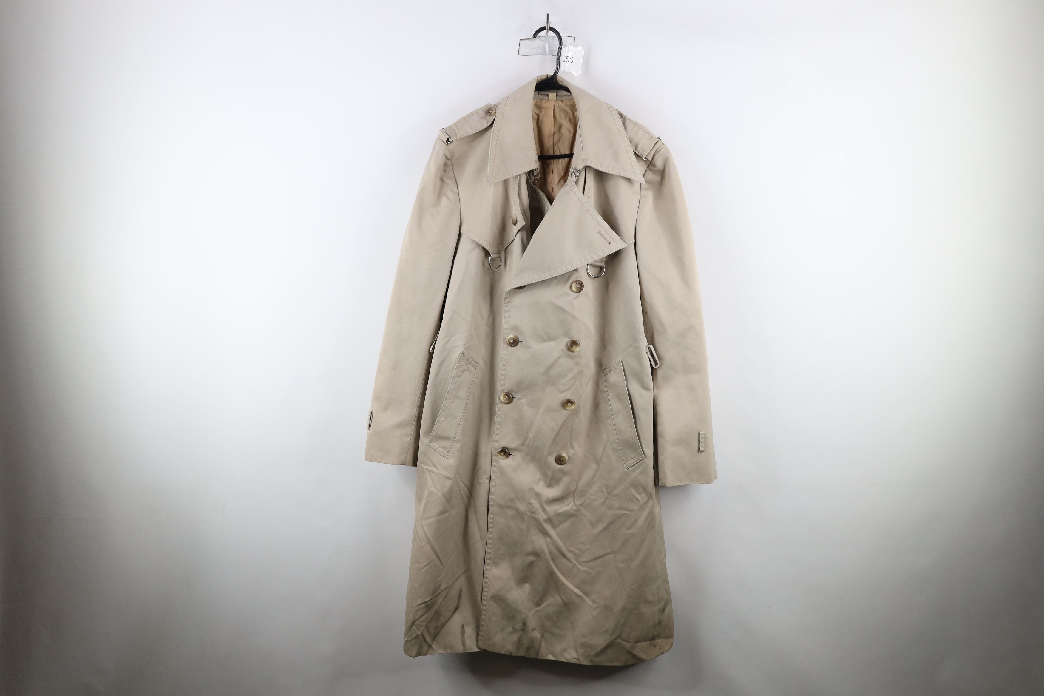 Vintage Vintage 80s 90s Streetwear Breasted Trench Coat Jacket Size US L / EU 52-54 / 3 - 1 Thumbnail