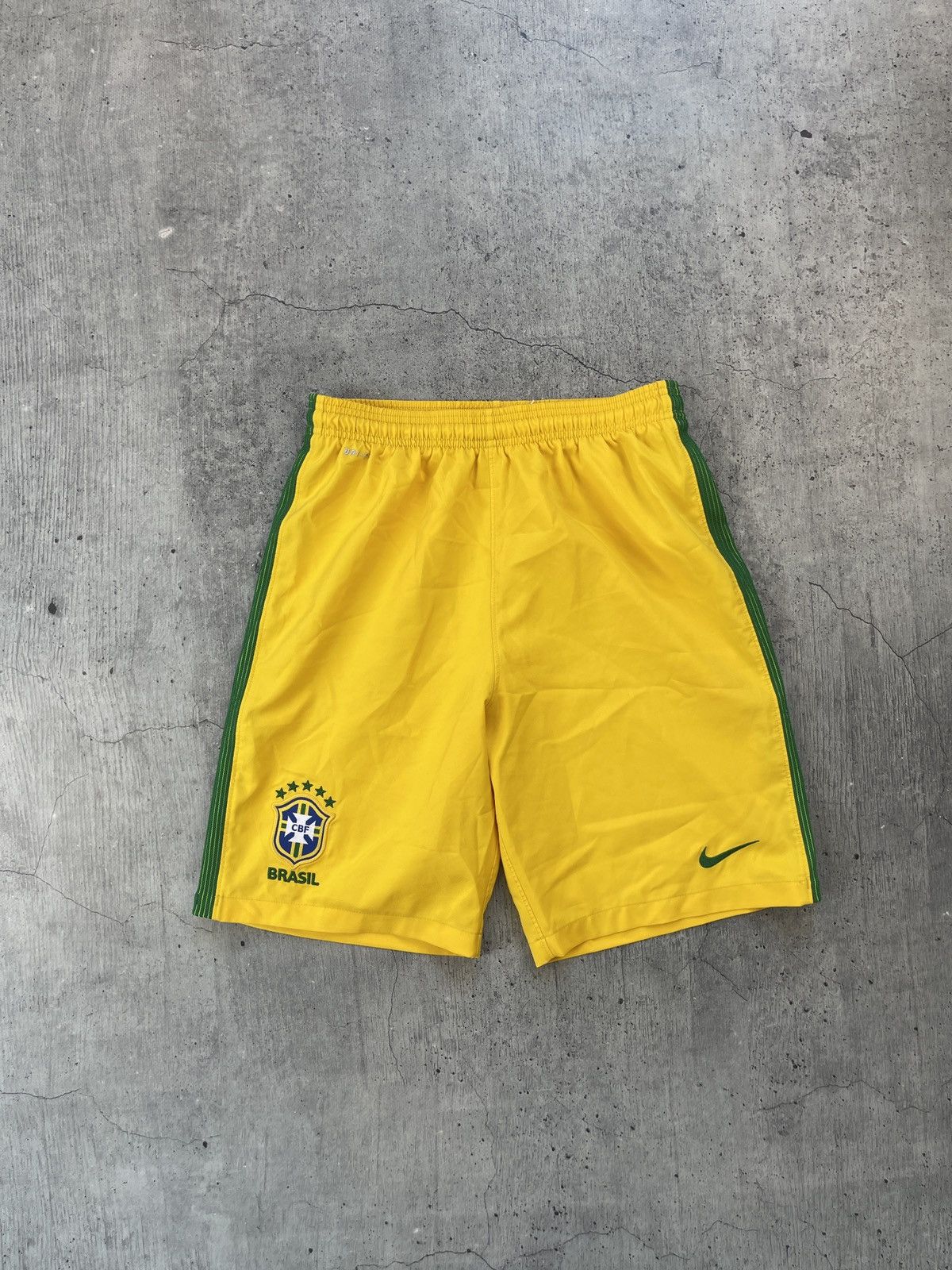 Nike × Vintage Nike Brasil Vintage nylon shorts y2k Size US 31 - 1 Thumbnail