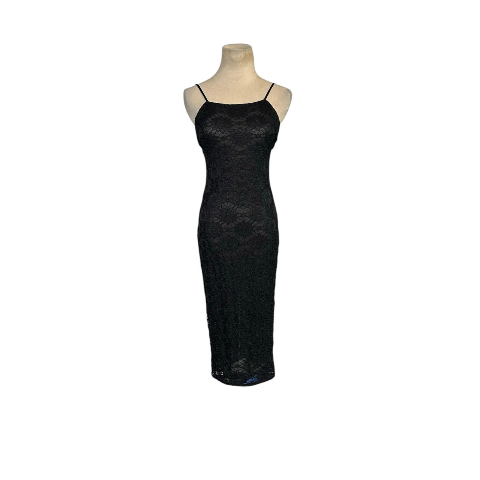 Urban Outfitters Out From Under black lace slip pencil dress size Small Size S / US 4 / IT 40 - 18 Thumbnail