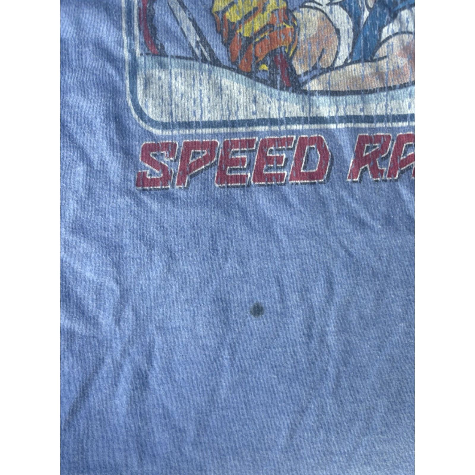 Speedo Vintage TNT Speed Racer Blue Ringer T-Shirt XL Cartoon TV Show Promo Size US XL / EU 56 / 4 - 4 Thumbnail