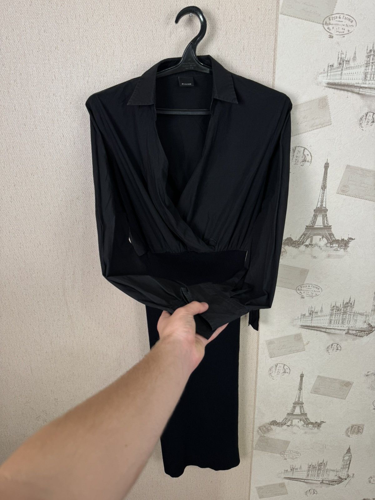 Pinko Pinko Black Dress Shirt Skirt Luxury Size M / US 6-8 / IT 42-44 - 12 Thumbnail