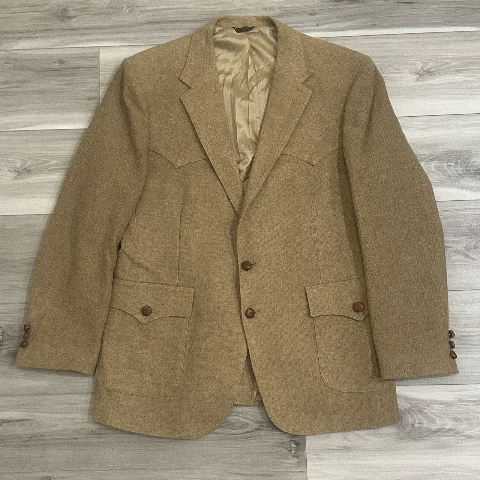 Levi's Vintage 1970s Levi’s Western Wear Sport Coat Men’s Size 44L Size 44L - 1 Thumbnail