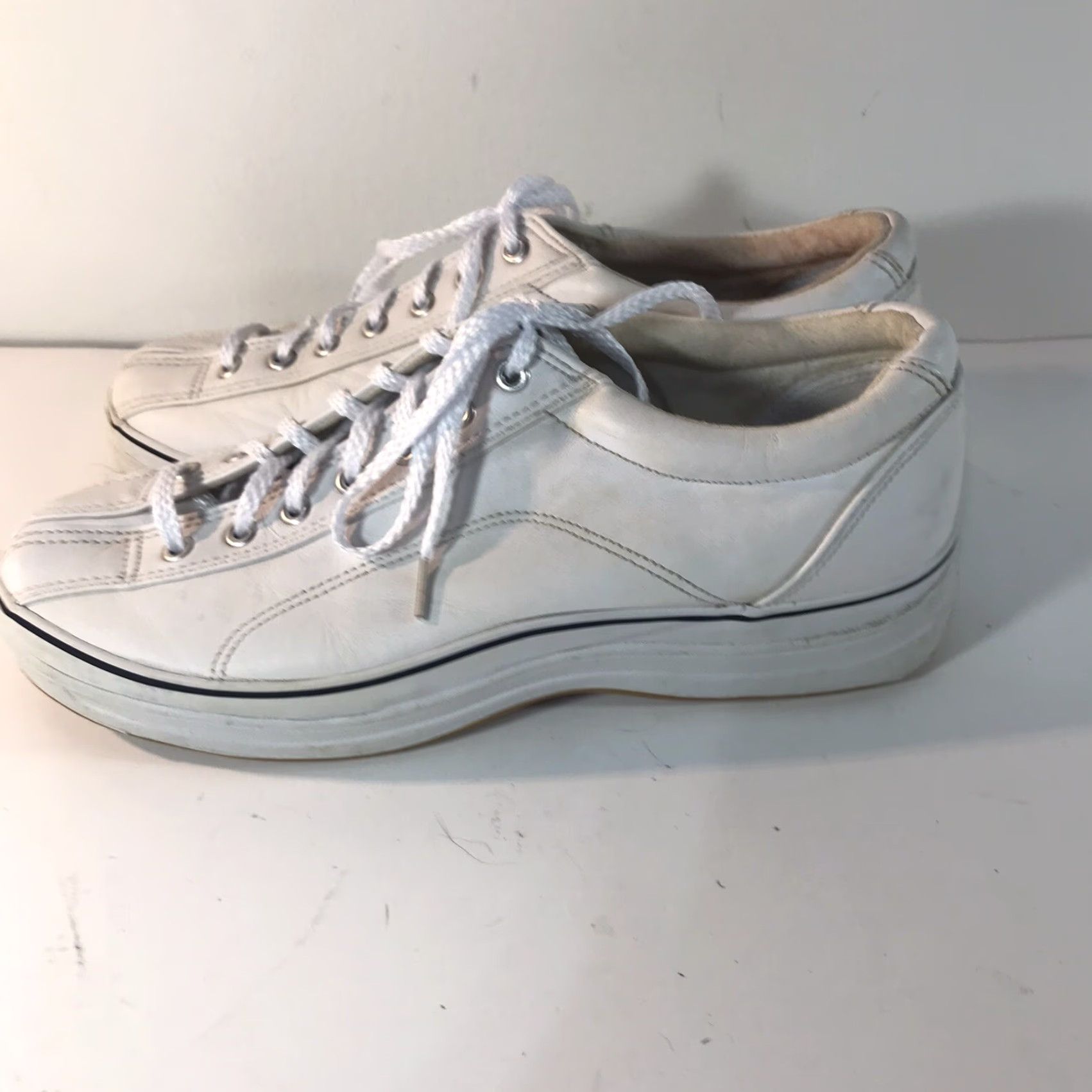 Keds Keds White Leather Sneakers Womens Size 8.5 Lace-Up Athletic Classic Size US 8.5 / IT 38.5 - 2 Thumbnail