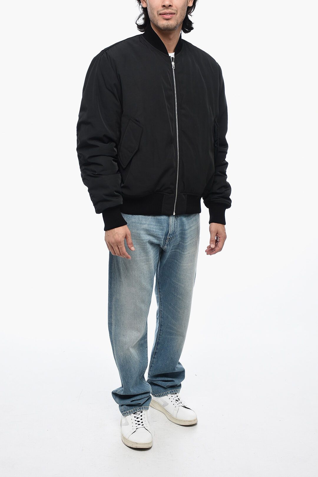 1989 STUDIO og1mm1024 Padded Bomber Jacket in Black Size US M / EU 48-50 / 2 - 4 Thumbnail