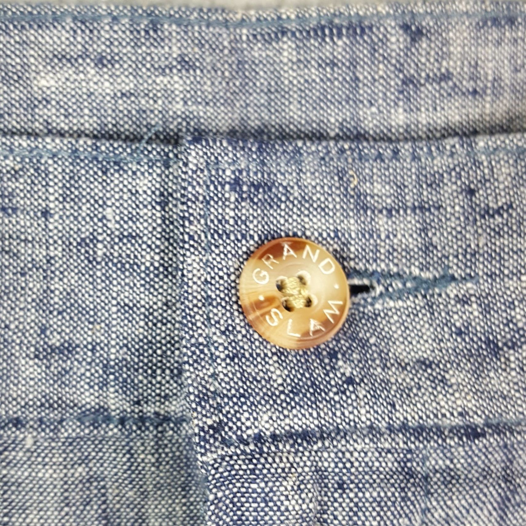 Denime Vintage Grand Slam Cotton Chino Shorts Men’s Size 34 Blue Summer Casual Retro Y2K Size US 34 / EU 50 - 3 Thumbnail