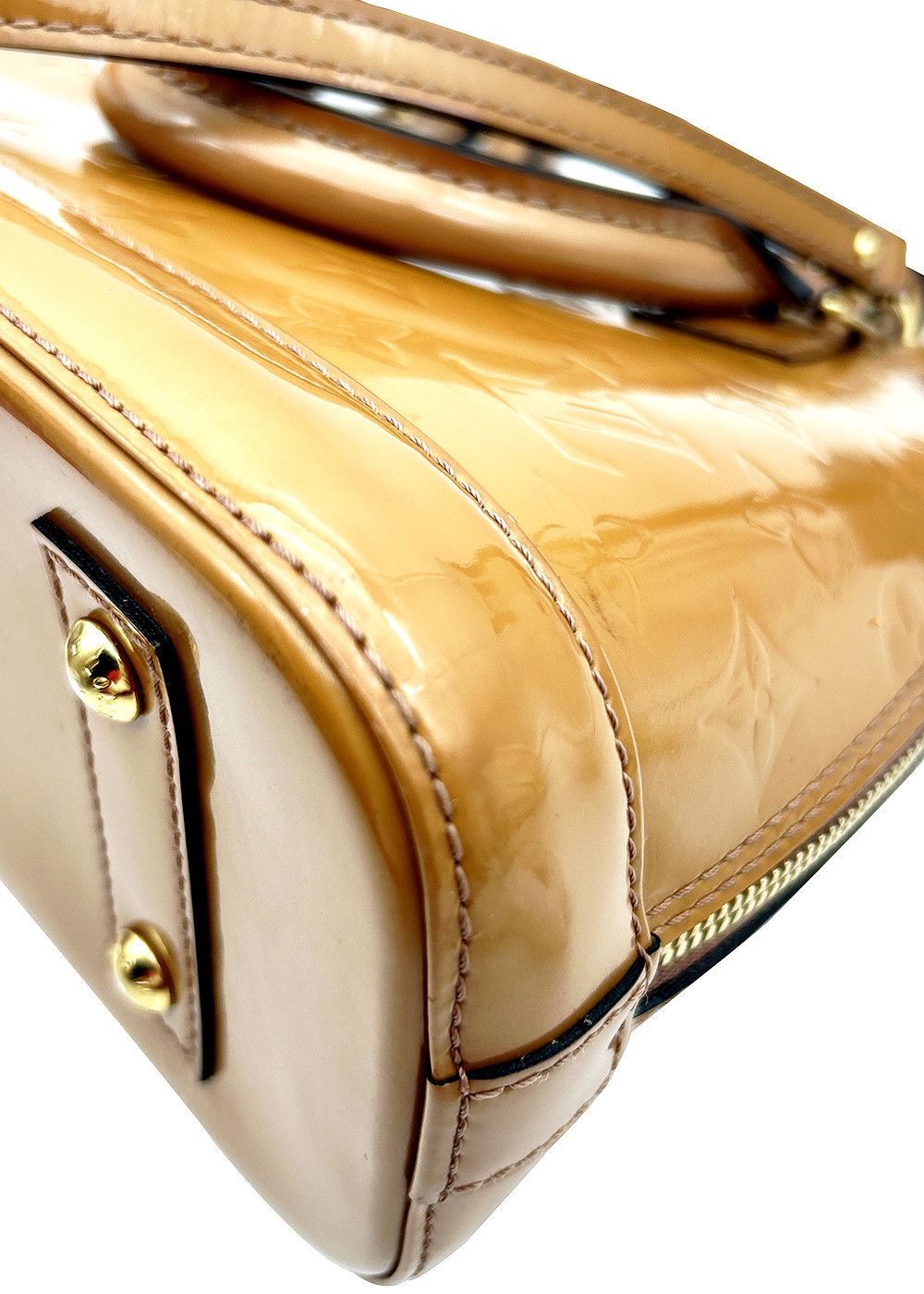 Louis Vuitton Louis Vuitton Monogram Vernis Alma BB Brown Size ONE SIZE - 8 Thumbnail