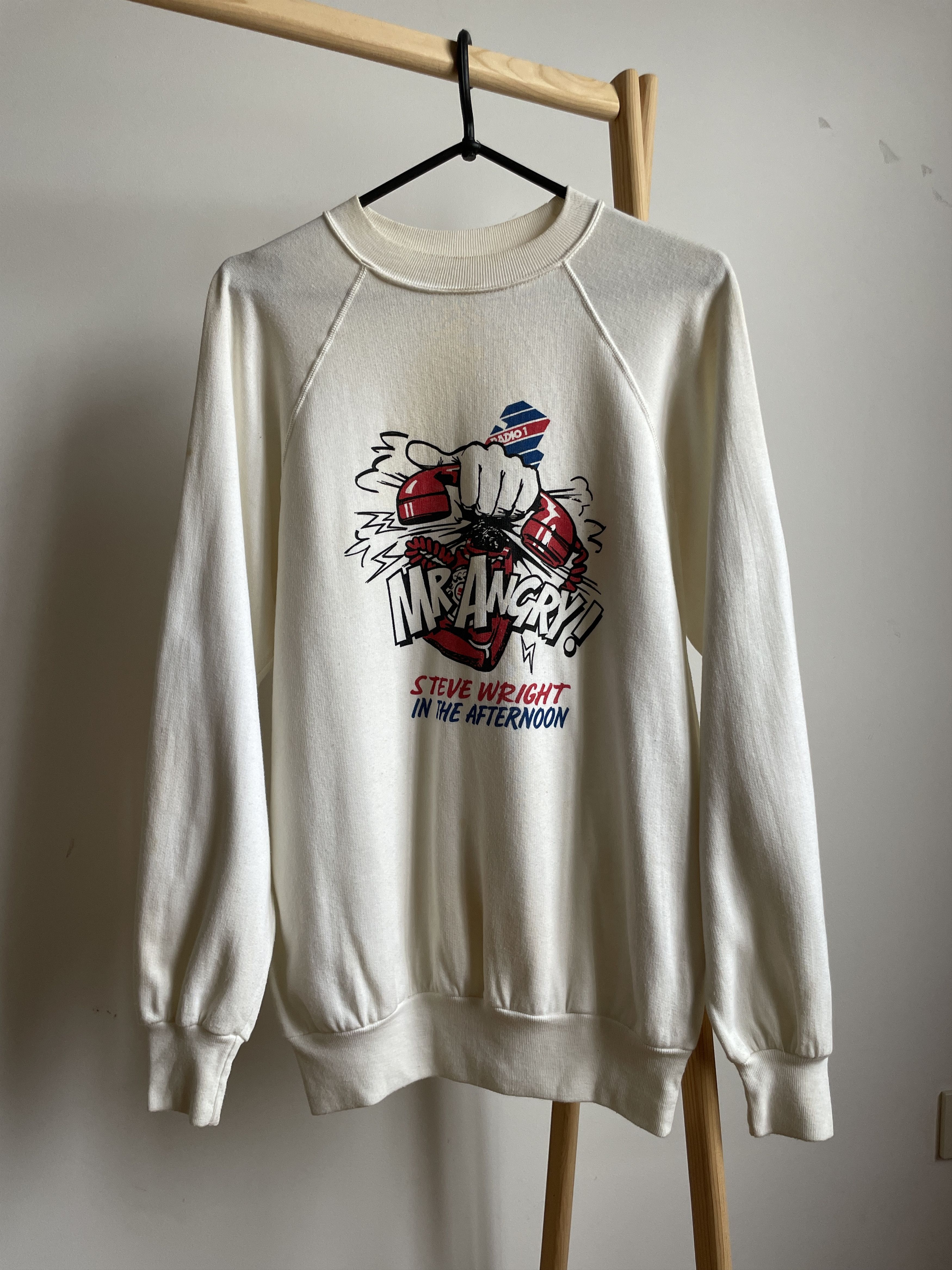 Band Tees Steve Wright In The Afternoon Mr.Angry VNTG 80's Sweatshirt Size US L / EU 52-54 / 3 - 1 Thumbnail