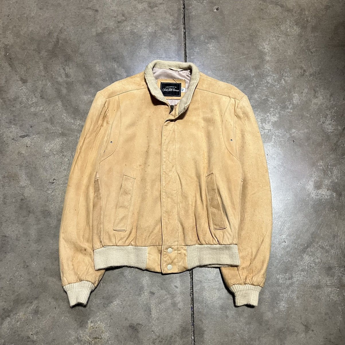 Saks Fifth Avenue Vintage Saks Fifth Ave Suede Leather Bomber Jacket 70s 80s Size US M / EU 48-50 / 2 - 1 Thumbnail