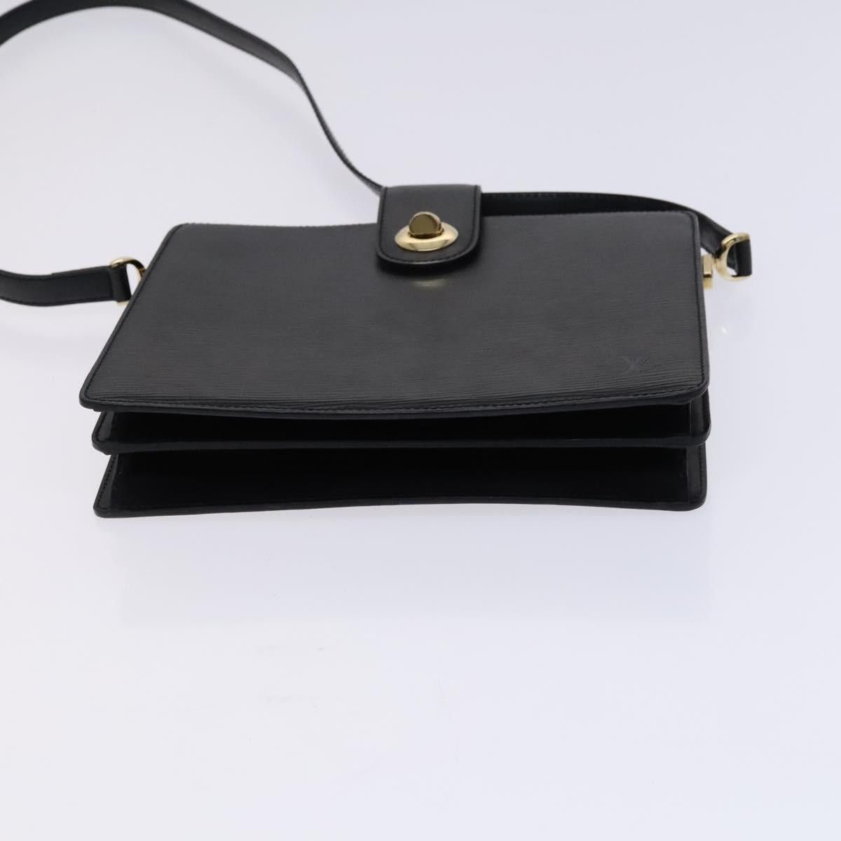 Louis Vuitton LOUIS VUITTON Epi Capuchin Shoulder Bag Black M52342 Size ONE SIZE - 5 Thumbnail