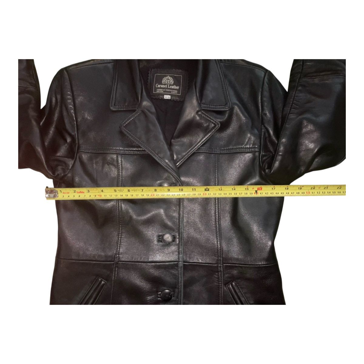 Other Women's Leather Black Jacket By Coronet Leather Size Medium Size M / US 6-8 / IT 42-44 - 9 Thumbnail