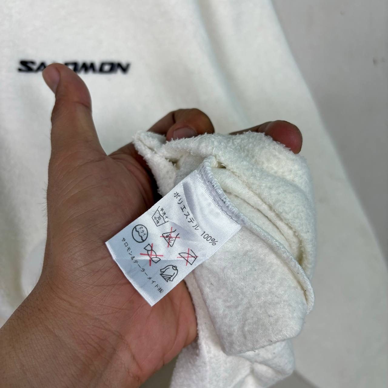 Salomon Salomon Vintage High Neck Fleece Sweater White Tech Gorpcore Size US M / EU 48-50 / 2 - 5 Thumbnail