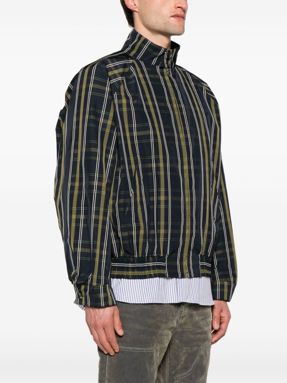 Marni o1w1db10125 Check-Pattern Bomber Jacket in Multicolor Size US S / EU 44-46 / 1 - 3 Thumbnail