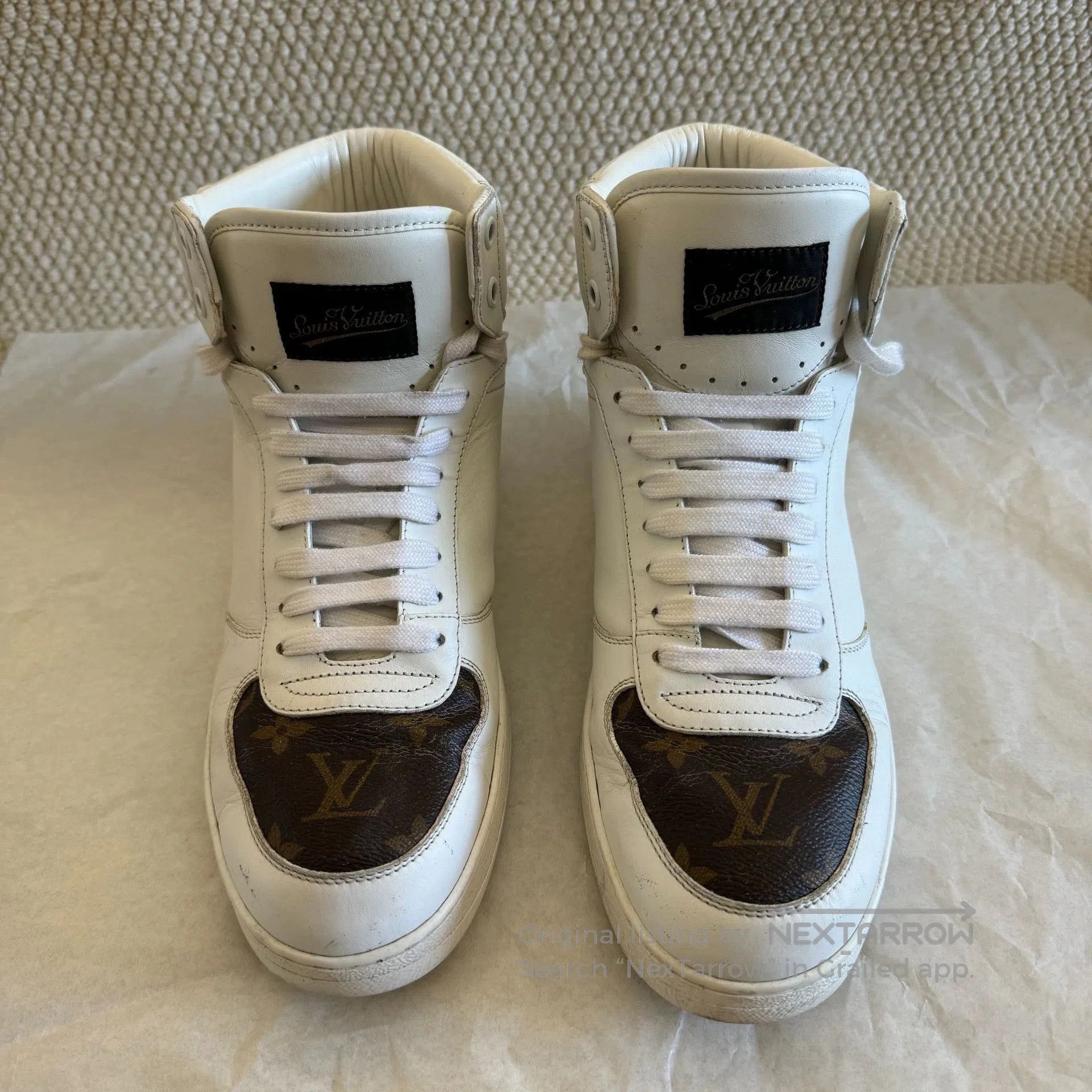 Louis Vuitton louis vuitton high-top casual leather sneakers. Size US 5.5 / EU 38 - 2 Thumbnail